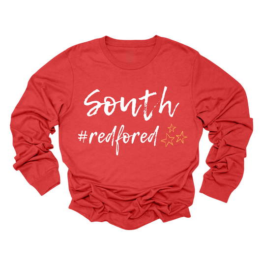 SOUTH #REDFORED - RED LONG SLEEVE