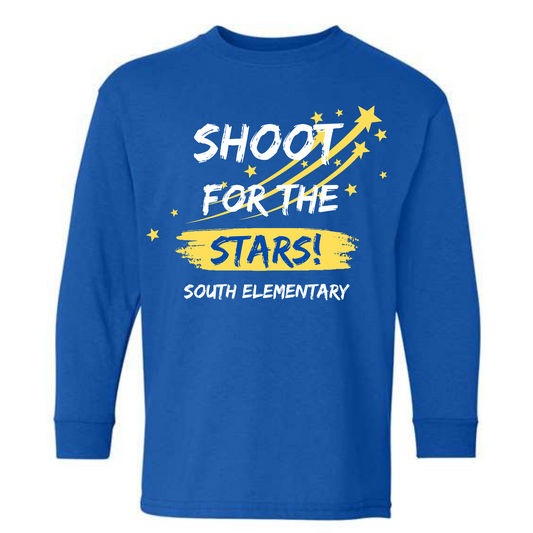SHOOT FOR THE STARS - ROYAL BLUE SWEATSHIRT