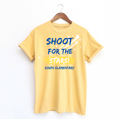 SHOOT FOR THE STARS - YELLOW SHORT SLEEVE